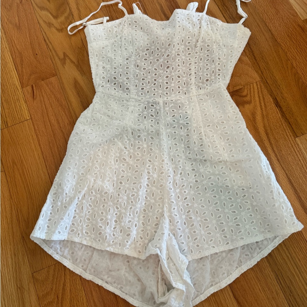 Lace Eyelet Romper